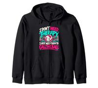 No es Terapia Solo Necesito Que llamen a la Pelota Voleibol Sudadera con Capucha