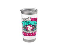 No es terapia Solo necesito que llamen a la pelota Voleibol Vaso térmico de acero inoxidable de doble pared