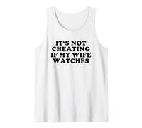 No es Trampa si mi Esposa mira Swinger Divertido Camiseta sin Mangas