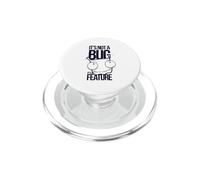 No es un Error, es una característica: Funny Programmer Coder Geek PopSockets PopGrip para MagSafe