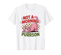 No es un Gato Lindo Purrson de la mañana Camiseta