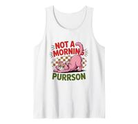No es un Gato Lindo Purrson de la mañana Camiseta sin Mangas