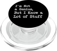 No es un genio sabe muchas cosas Citas divertidas PopSockets PopGrip para MagSafe