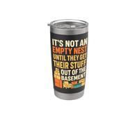 No es un nido vacío hasta que sacan sus cosas divertidas Vaso térmico de acero inoxidable de doble pared
