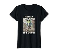 No es un Paseo de proxenetas, es Gota, Funny Frog Camiseta gráfica económica, Mujer, Negro, XL