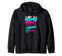 No es un spray de pimienta un poco de disparo de chica Sudadera con Capucha