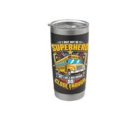 No es un superhéroe sino un conductor de autobús y eso está lo suficientemente cerca Vaso térmico de acero inoxidable de doble pared