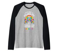 No es una discapacidad, es una Habilidad Diferente Autismo Camiseta Manga Raglan