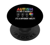 No es una discapacidad, es una Habilidad Diferente Autismo PopSockets PopGrip Adhesivo