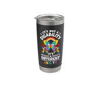 No es una discapacidad, es una habilidad diferente Autismo Vaso térmico de acero inoxidable de doble pared