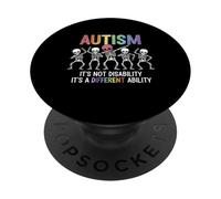 No es una discapacidad es una Habilidad Diferente: Conciencia sobre el Autismo PopSockets PopGrip Adhesivo