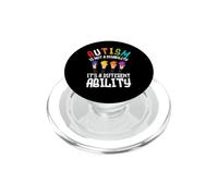 No es una discapacidad, es una Habilidad Diferente Conciencia sobre el Autismo PopSockets PopGrip para MagSafe