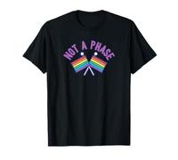 No es una Fase Bandera Arco Iris Orgullo LGBTQI Camiseta