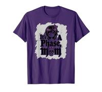 No es una Fase mamá Anciano EMO gótico rebelde Nostalgia Camiseta, Hombre, Morado, S