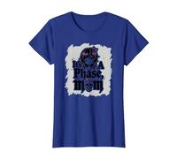 No es una Fase mamá Anciano EMO gótico rebelde Nostalgia Camiseta, Mujer, Azul Real, L