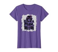 No es una Fase mamá Anciano EMO gótico rebelde Nostalgia Camiseta, Mujer, Morado Jaspeado, M