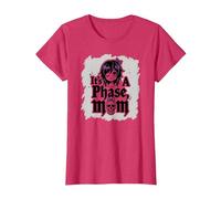 No es una Fase mamá Anciano EMO gótico rebelde Nostalgia Camiseta, Mujer, Rojo Jaspeado, 3XL
