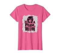 No es una Fase mamá Anciano EMO gótico rebelde Nostalgia Camiseta, Mujer, Rosa Jaspeado, XL