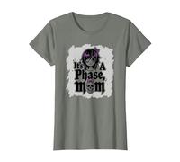 No es una Fase mamá Anciano EMO gótico rebelde Nostalgia Camiseta, Mujer, Verde Militar Jaspeado, XXL