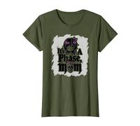 No es una Fase mamá Anciano EMO gótico rebelde Nostalgia Camiseta, Mujer, Verde Oliva, XXL