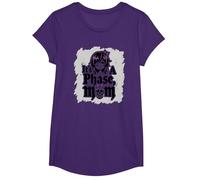 No es una Fase mamá Anciano EMO gótico rebelde Nostalgia Camiseta, Niñas, Morado, S