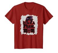 No es una Fase mamá Anciano EMO gótico rebelde Nostalgia Camiseta, Niños, Arándano, 12 años