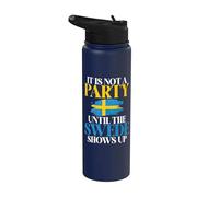 No es una fiesta hasta que el sueco aparezca Suecia Stainless Steel Insulated Water Bottle