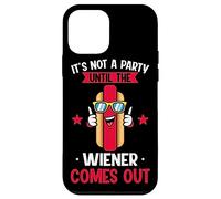 No es una Fiesta hasta Que salga el Wiener, Divertido Perro Caliente Carcasa para iPhone 12 Mini