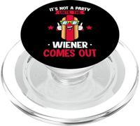 No es una Fiesta hasta Que salga el Wiener, Divertido Perro Caliente PopSockets PopGrip para MagSafe