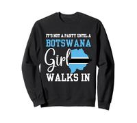 No es una Fiesta hasta Que una Chica de Botswana Camina en Botswana WOM Sudadera