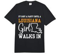 No es una Fiesta hasta Que una Chica de Louisiana entra, Chicas orgullosas Comfort Colors Adult Heavyweight T-Shirt