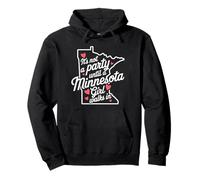 No es una Fiesta hasta Que una Chica de Minnesota entra,Proud Girls Sudadera con Capucha