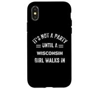 No es una fiesta hasta que una chica de Wisconsin camina en Wisconsin Carcasa para iPhone X/XS