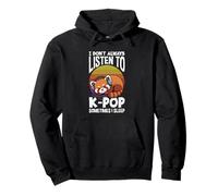 No escucho K-Pop A Veces duermo Kawaii K-Pop Anime Sudadera con Capucha