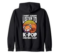 No escucho K-Pop A Veces duermo Kawaii K-Pop Anime Sudadera con Capucha