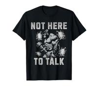 No está aquí para Hablar Gorilla Gym Entrenamiento Fitness Levantamiento de Pesas Camiseta