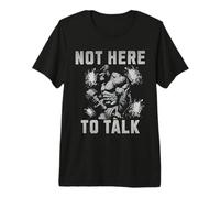 No está aquí para Hablar Gorilla Gym Entrenamiento Fitness Levantamiento de Pesas Camiseta Premium