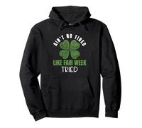 No está Cansado como Farm Fair Week Shamrock Life Sudadera con Capucha