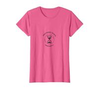 No está Muerto aun posponiendo la Muerte indefinidamente Reloj de Arena Camiseta, Mujer, Rosa Jaspeado, L
