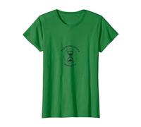 No está Muerto aun posponiendo la Muerte indefinidamente Reloj de Arena Camiseta, Mujer, Verde Kelly, XS