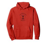 No está Muerto aun posponiendo la Muerte indefinidamente Reloj de Arena Sudadera con Capucha, Unisex para Adultos, Rojo, XXL