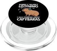 No Estaba Escuchando Pensando en Capybaras Cute Funny Animal PopSockets PopGrip para MagSafe