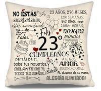 No estás envejeciendo, estás aumentando de valor: Funda de cojín para cumpleaños 23 años, Hija, Hijo, Hermana, Amigas, Novia Regalo 10-100 años