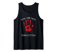 No estás Olvidado de la Mano roja de la Conciencia de los nativos Americanos Camiseta sin Mangas