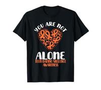 No estás Solo Adolescente Fechado Violencia Use Cinta Naranja Camiseta