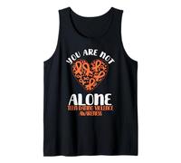 No estás Solo Adolescente Fechado Violencia Use Cinta Naranja Camiseta sin Mangas