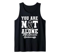 No estás solo Concientización sobre el cáncer de piel Lucha contra el melanoma Camiseta sin Mangas