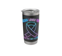 No estás solo Jesús te ama sobrevivir a pensamientos suicidas Vaso térmico de acero inoxidable de doble pared