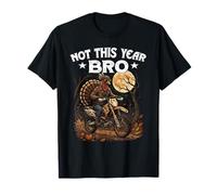 NO Este AÑO - Bro Divertido Pavo escapando Cena Motocicleta Camiseta