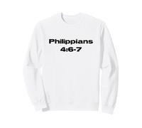 No estés ansioso Filipenses 4:6-7 A través de Cristo Jesús Blk Sudadera